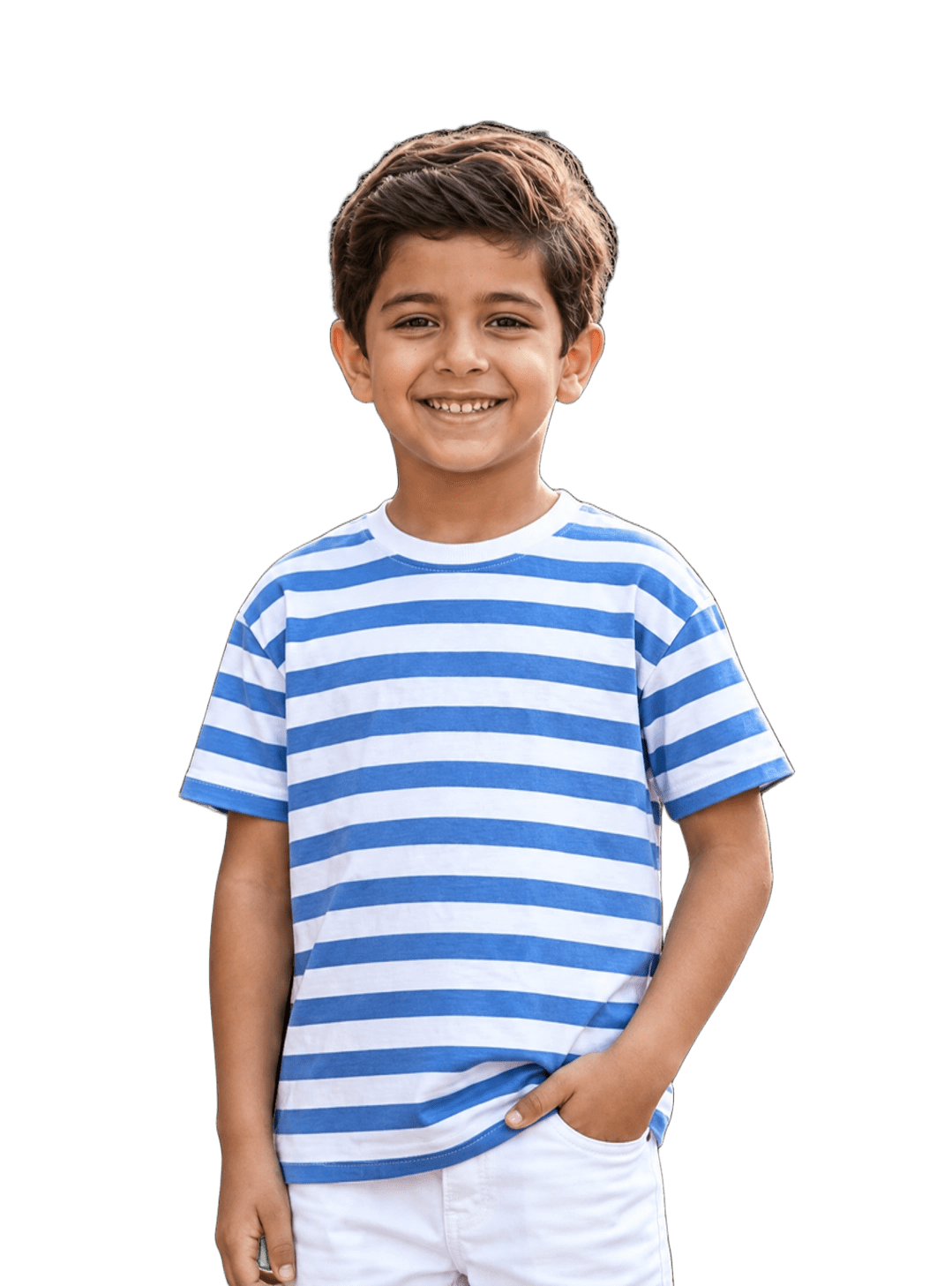 تيشيرت مقلم منقوش